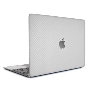 MacBook Air 13インチ スキンシール ケース 新型 M3 M2 M1 2024 2022 2021 フィルム wraplus シルバーカーボン｜wraplus