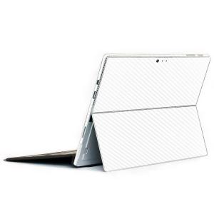 Surface Pro7 / Pro6 / Pro5 / Pro4 スキンシール ケース 背面 wraplus ホワイトカーボンの商品画像