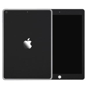 iPad 第9世代 第8世代 第7世代 第6世代 第5世代 スキンシール ケース カバー フィルム 背面 wraplus 選べる34色 ブラックレザー｜wraplus