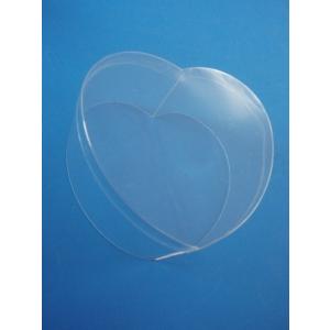 クリスタルボックス ハート型（小 厚み0.3×横94×縦90×深さ40mm
