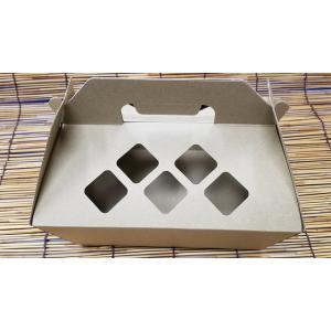 フルーツ手提げ箱　ハナチャンＢＯＸブラウンM　1枚入