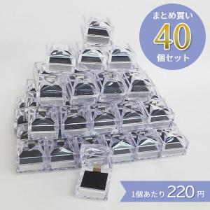 ジュエリーケース  クリスタルケース 黒 351  40個（40個入×1ケース）｜wrappingclub1