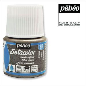 Pebeo ペベオ セタカラー(布用絵具)  スウェード色（不透明色） 318  ペブル 45ml