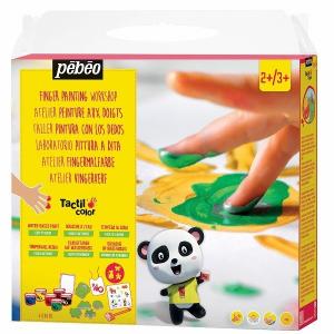 Pebeo ペベオ フィンガーペイント 紙用スーパーセット 633404 指絵用水彩絵具