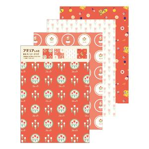 カットペーパー 包む デザインペーパー 30枚セット フラワーペイント