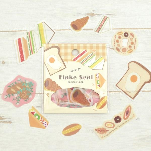 フレークシール PAPIER PLATZ パピアプラッツ クレス pu・pu・pu サンドイッチとパ...