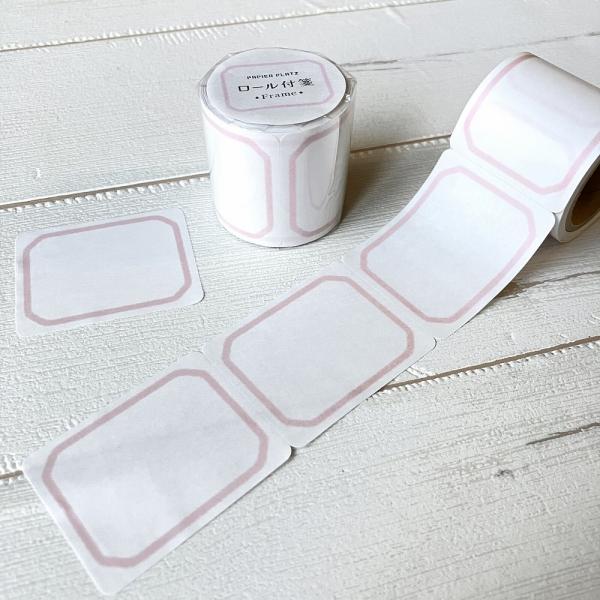 付箋 PAPIER PLATZ パピアプラッツ クレス ロール付箋 Pink Frame（ピンクフレ...