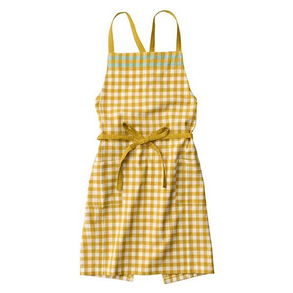 エプロン レップ REP Habituel アビチュアル Vichy ヴィシー イエロー YE 53...