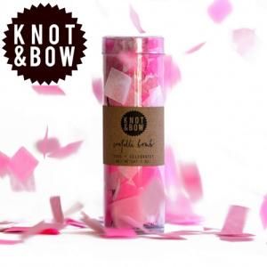 コンフェッティ KNOT & BOW カラフル紙吹雪 PINK BOMB｜wrappingclub1