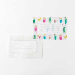 レターセット グリーンフラッシュ GreenFlash  トウメイレターセット drink KK-001
