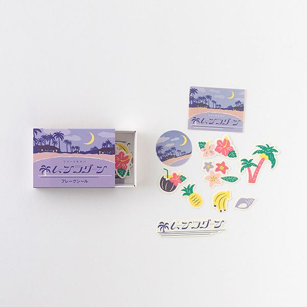 フレークシール グリーンフラッシュ GreenFlash レトロノーム マッチ箱フレークシール ムー...