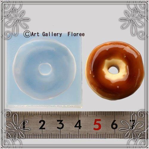 亀島商店　ソフトモールド　C-434　ドーナツLLリング゛D　　レジン型・粘土型　ネコポス対応