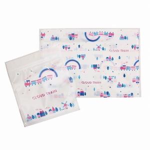 ジッパーバッグ HEIKO シモジマ フロンティア コラボ ファンシーペーパーシリーズ ジッパーバッグ トレイン SM2003 昭和 レトロ