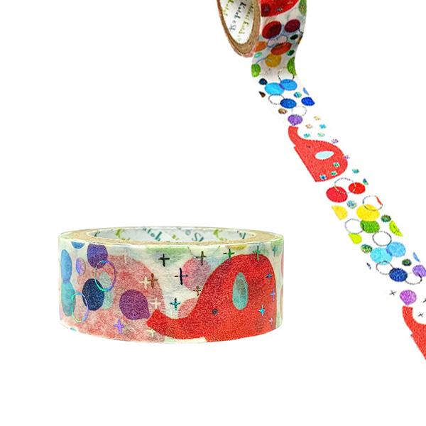 マスキングテープ シール堂 シンジカトウ Shinzi Katoh 虹 きらぴかマスキングテープ 1...