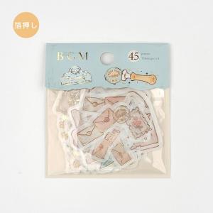 Bgm 箔押し デコレーション アリスの手紙 大きめフレークシール 45枚入 可愛い マステ素材 手帳 デコ ありしろ雑貨店yahoo 店 通販 Yahoo ショッピング