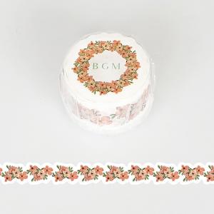 ビッグボーナスセール10%OFF マスキングテープ   BGM ビージーエム  DC花の言葉 紅の花束 BM-DF003｜wrappingclub1