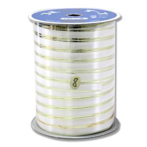 ラッピングリボン  HEIKO シモジマ  コルラメテープ 9.5X100 ホワイト