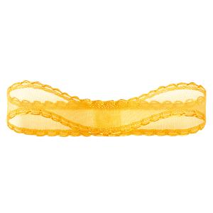 ラッピングリボン HEIKO シモジマ  ピコットリボン  幅15mmｘ20m 黄色（キイロ・イエロ...