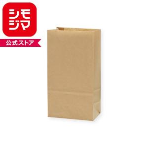 シモジマ 紙袋 角底袋 クラフト袋 未晒無地 No.20 100枚入りラッピング