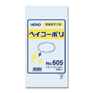 透明ポリ袋　ヘイコーポリ　No605(厚0.06mm・50枚入り)｜wrappingclub1