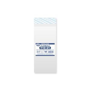 OPP袋 クリスタルパック HEIKO シモジマ T10-21(テープ付き) 100枚 透明袋 梱包袋 ラッピング ハンドメイド｜wrappingclub1