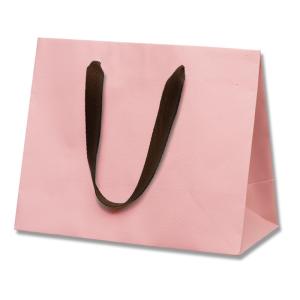 手提げ紙袋 シモジマ カラーバッグ 26-12 ピンク 5枚｜wrappingclub1