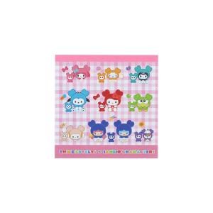★爆買★メモパッド メモ帳 サンスター文具 TWICE×SANRIO スクエアメモ チェック S2851903 サンリオ キティ マイメロ キキララ
