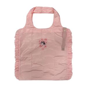 エコバッグ サンスター文具 mofusand×日比谷花壇 エコバッグFrillym フリリー ピンク S2339072 ネコ ねこ 花柄 モフサンド プレゼント ギフト