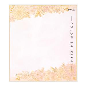 カラー色紙 midori ミドリ シルク 花柄 33252006｜シモジマラッピング倶楽部 Yahoo!店