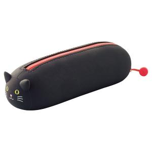 寝ころびペンポーチ LIHITLAB リヒトラブ SMART FIT PuniLabo プニラボ クロネコ A-7781-3