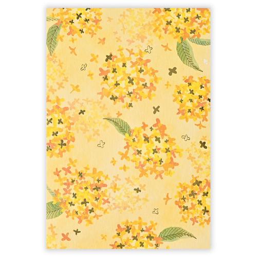 ポストカード エヌビー社 箔 金木犀の花 4922849 1枚入