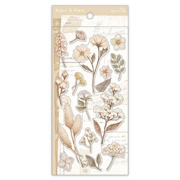 シートシール マインドウェイブ MIND WAVE ペーパーアンドプラントステッカー ベージュ 81...