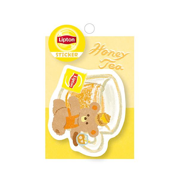 ステッカーシール 古川紙工 Lipton リプトン ハニーティー QZ49 紅茶 コラボ