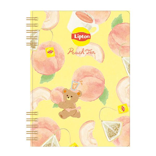 ノート 古川紙工 B6リングノート Lipton リプトン ピーチティー XH28 紅茶 コラボ