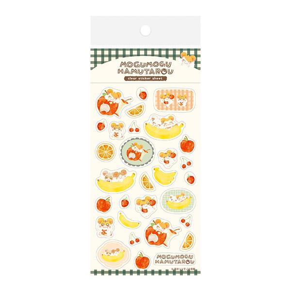 シートシール 古川紙工 とっとこハム太郎 透明シールシート フルーツ QS322