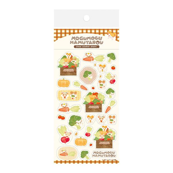 シートシール 古川紙工 とっとこハム太郎 透明シールシート おやさい QS323