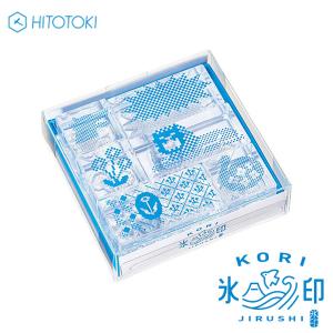 クリアスタンプ キングジム KING JIM HITOTOKI 透明スタンプ 氷印 6個セット ドットセット CLSS-002｜wrappingclub1