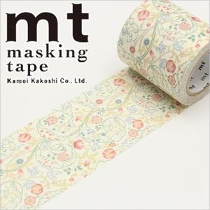 マスキングテープ  幅広 mt カモ井加工紙 mt x ウィリアム モリス Mary Isobel 50mm×10m MTWILL06 1巻