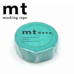 マスキングテープ mt カモ井加工紙 mt 1P deco 鮫小紋・翡翠 15mm×7m MT01D467｜wrappingclub1