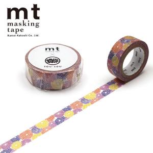 マスキングテープ mt カモ井加工紙 SOU・SOU 菊づくし MTSOU09 15mm×7m｜wrappingclub1