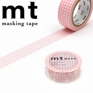 マスキングテープ mt カモ井加工紙 mt1P deco 1巻 細かいギンガム