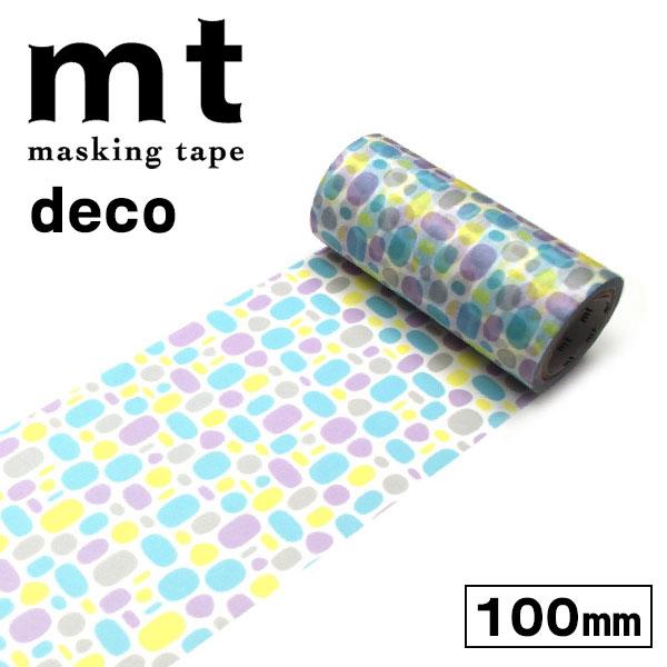 マスキングテープ mt カモ井加工紙 mt1P deco 幅広 1巻 プール・ブルー 100mmｘ7...