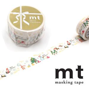 マスキングテープ mt カモ井加工紙 クリスマス 活字クリスマス