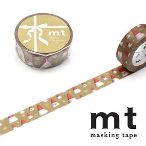 マスキングテープ mt カモ井加工紙 クリスマス サンタオーナメント MTCMAS138 15mm×7m