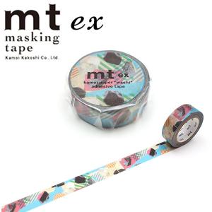 マスキングテープ mt ex カモ井加工紙 石コラージュ MTEX1P211 15mm×7m｜wrappingclub1
