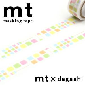 マスキングテープ mt カモ井加工紙 mt×駄菓子 共親製菓 さくらんぼ餅パターン MTDAGA001 幅15mm×長さ3m｜wrappingclub1