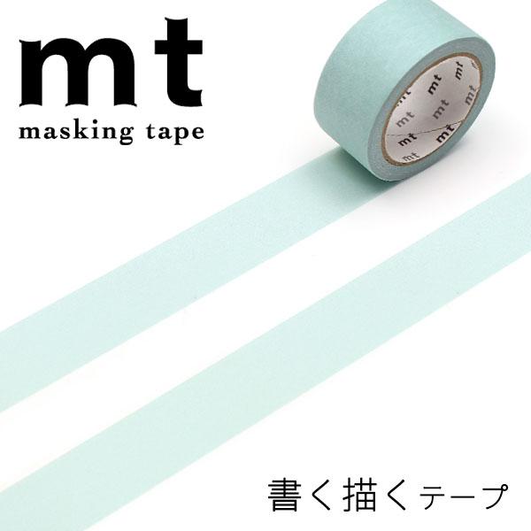 マスキングテープ mt カモ井加工紙 1P 書く描くテープ パステルグリーン MTKAKU02 幅2...