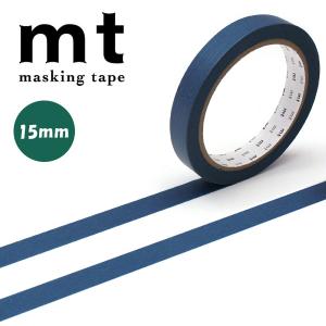 マスキングテープ mt カモ井加工紙 mt large core 和紙 マットダックブルー 15mm×30m MT01L054｜wrappingclub1