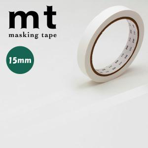 マスキングテープ mt カモ井加工紙 mt large core 和紙 マットホワイト 15mm×30m MT01L056｜wrappingclub1