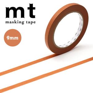 マスキングテープ mt カモ井加工紙 mt sealer 和紙 マットバーントオレンジ 9mm×50m MTSEA064｜wrappingclub1